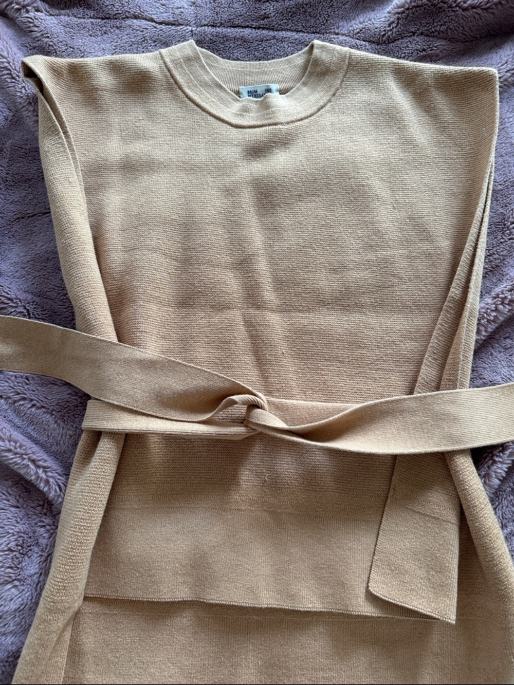 Tan sweater vest